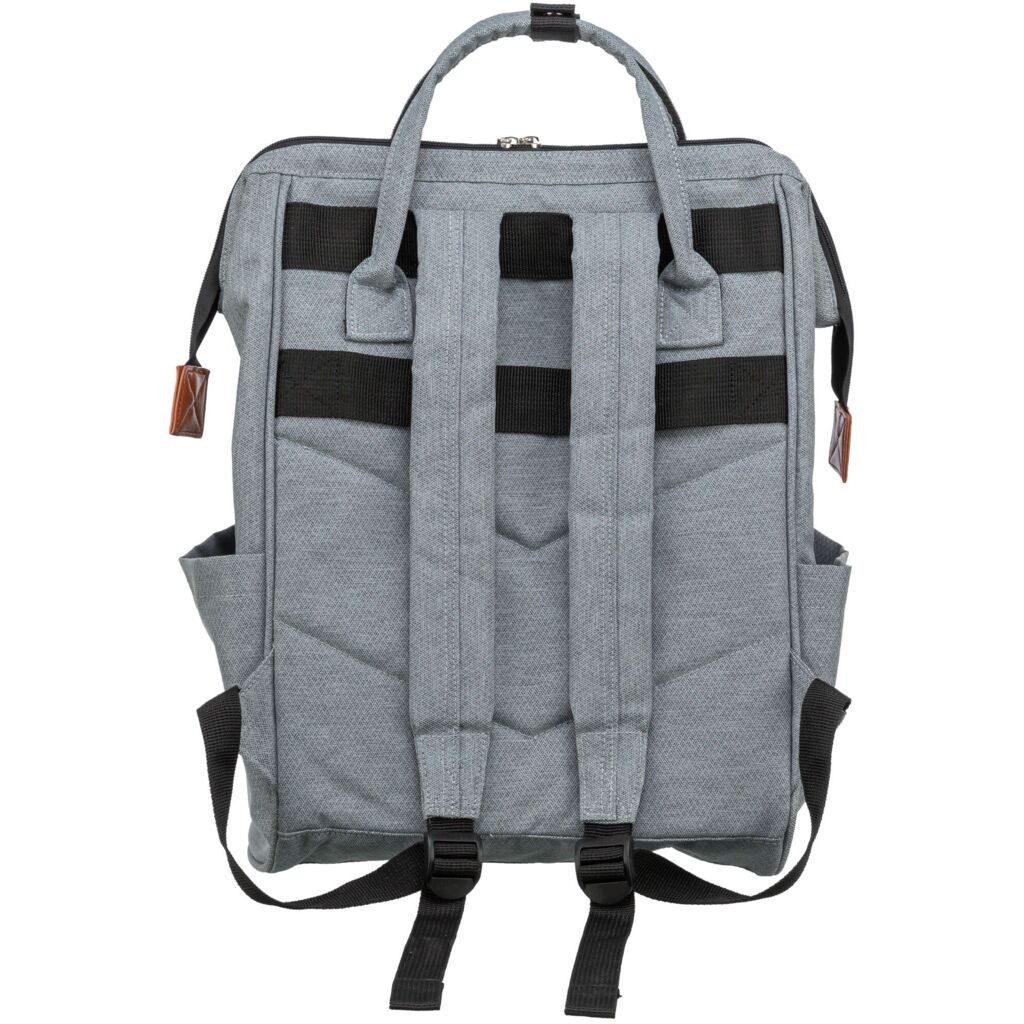 TRIXIE Tiertransporttasche Rucksack Ava - grau - 32 × 42 × 20 cm