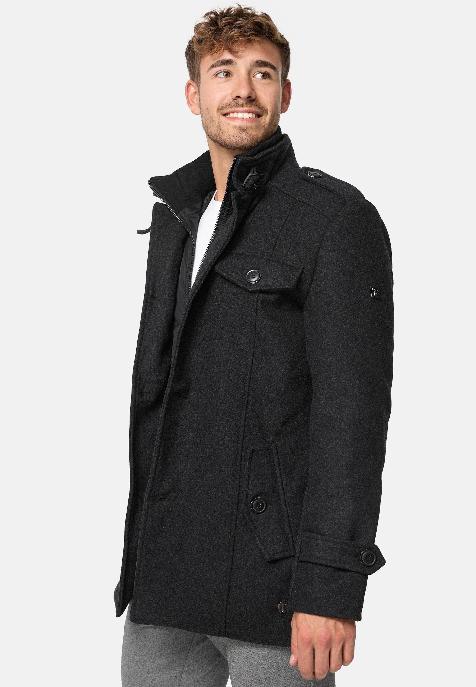 Indicode Kurzmantel Herren Brandon Mantel Winter Herrenmantel