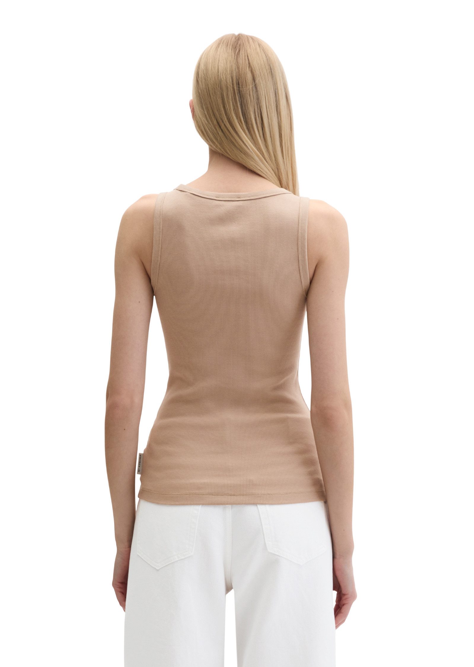 Marc O'Polo T-Shirt aus elastischem Rippjersey