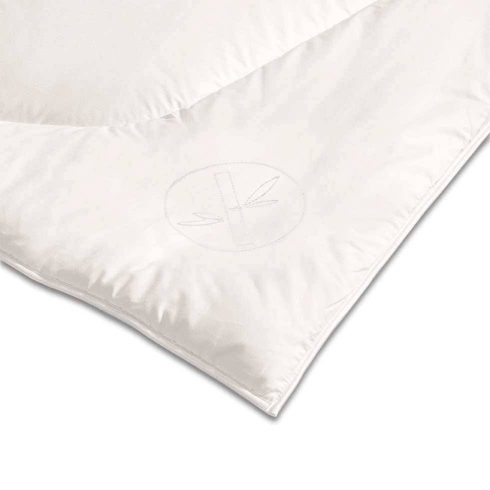 Kauffmann Sommerbettdecke Bambus Sommerdecke "Leicht", Füllung: 100% Viscose (Bambus), Bezug: 100% Baumwolle, Temperatur- und Feuchtigkeitsregulierend – Bild 4 von 4