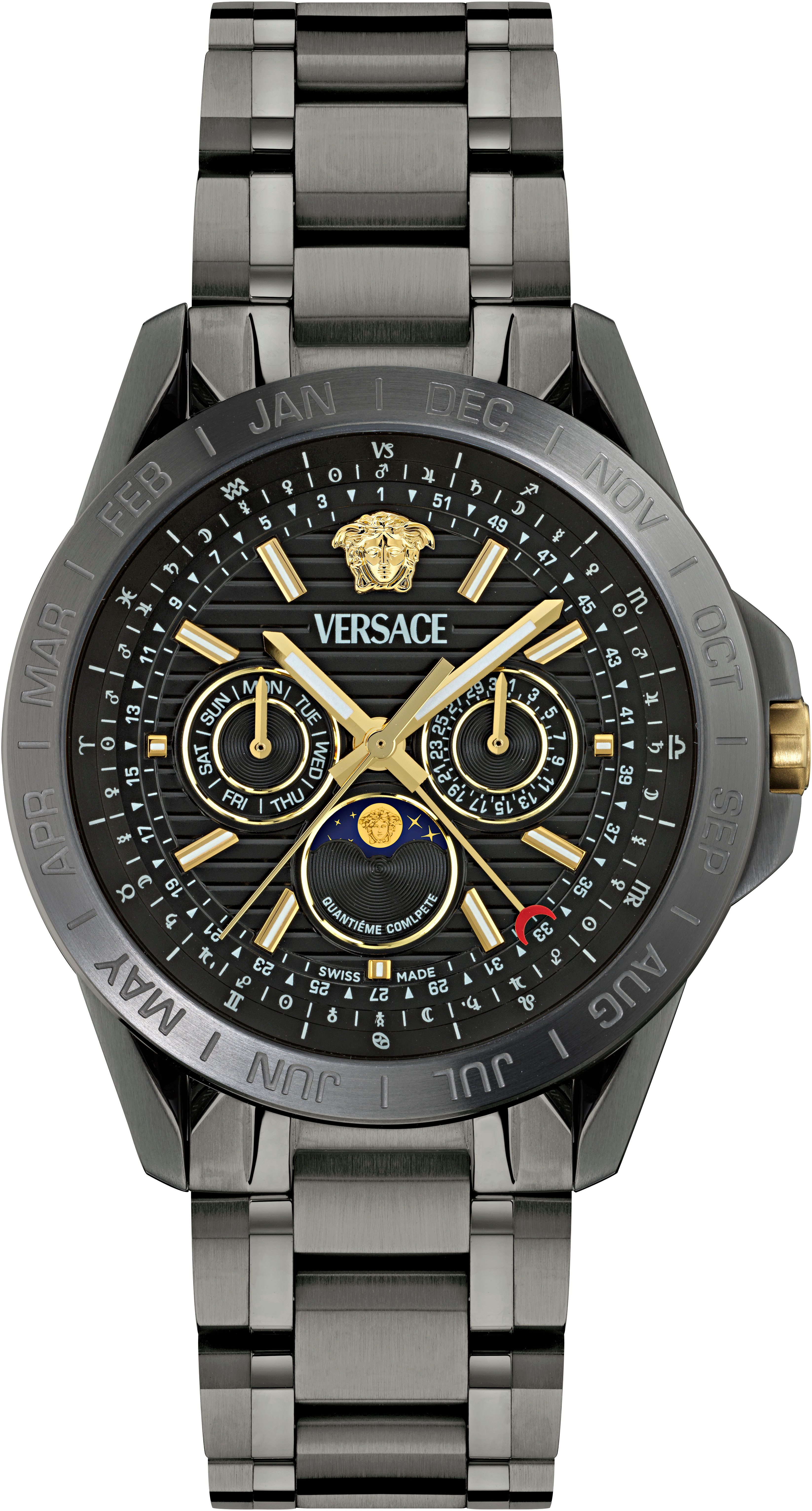 Versace Multifunktionsuhr V-GALAXY MOONPHASE VE0K00525, Quarzuhr,Armbanduhr günstig online kaufen