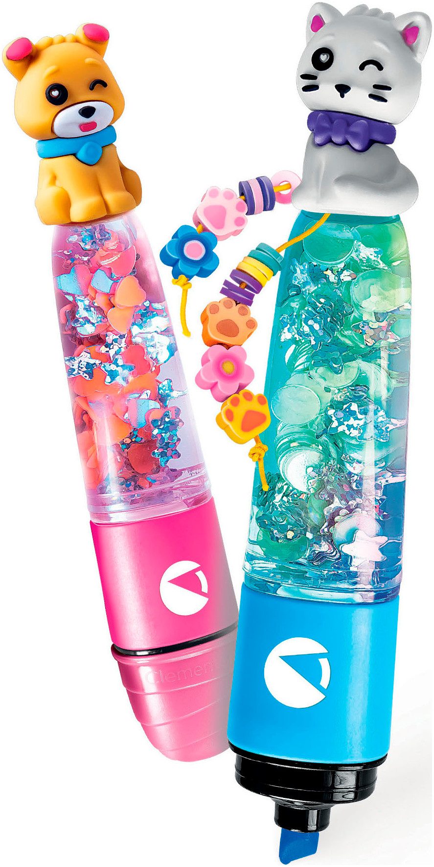 Clementoni® Kreativset Idea, Deine Textmarker-Kreationen - Süße Tierfreunde