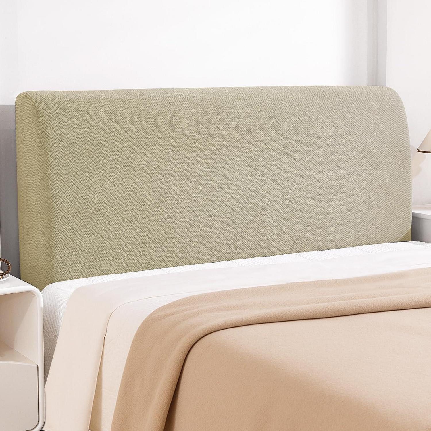 LuxusKollektion Betthusse Bettkopfteil Bezug 150CM (Geeignete Breite: 140CM-165CM) Khaki