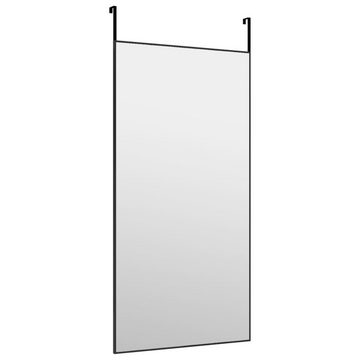 furnicato Wandspiegel Türspiegel Schwarz 50x100 cm Glas und Aluminium