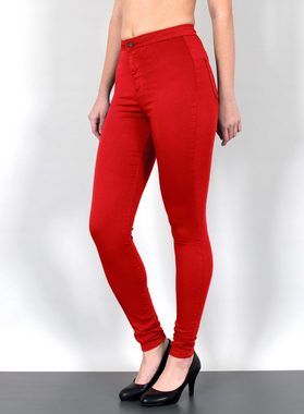 ESRA Skinny-fit-Jeans Z92 Damen Jeans Skinny Hose High Waist, bis Plussize Größe / Große Größen