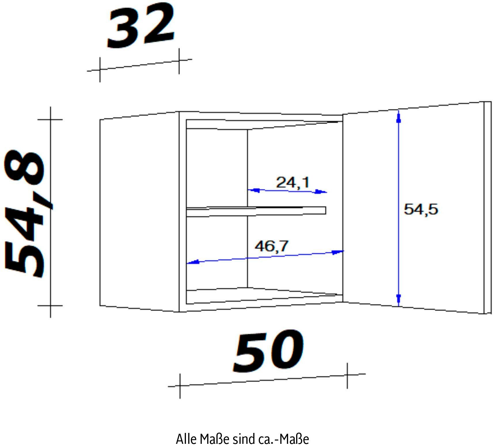 Flex-Well Hängeschrank Morena (B x H x T) 50 x 54,8 x 32 cm – Bild 4 von 5