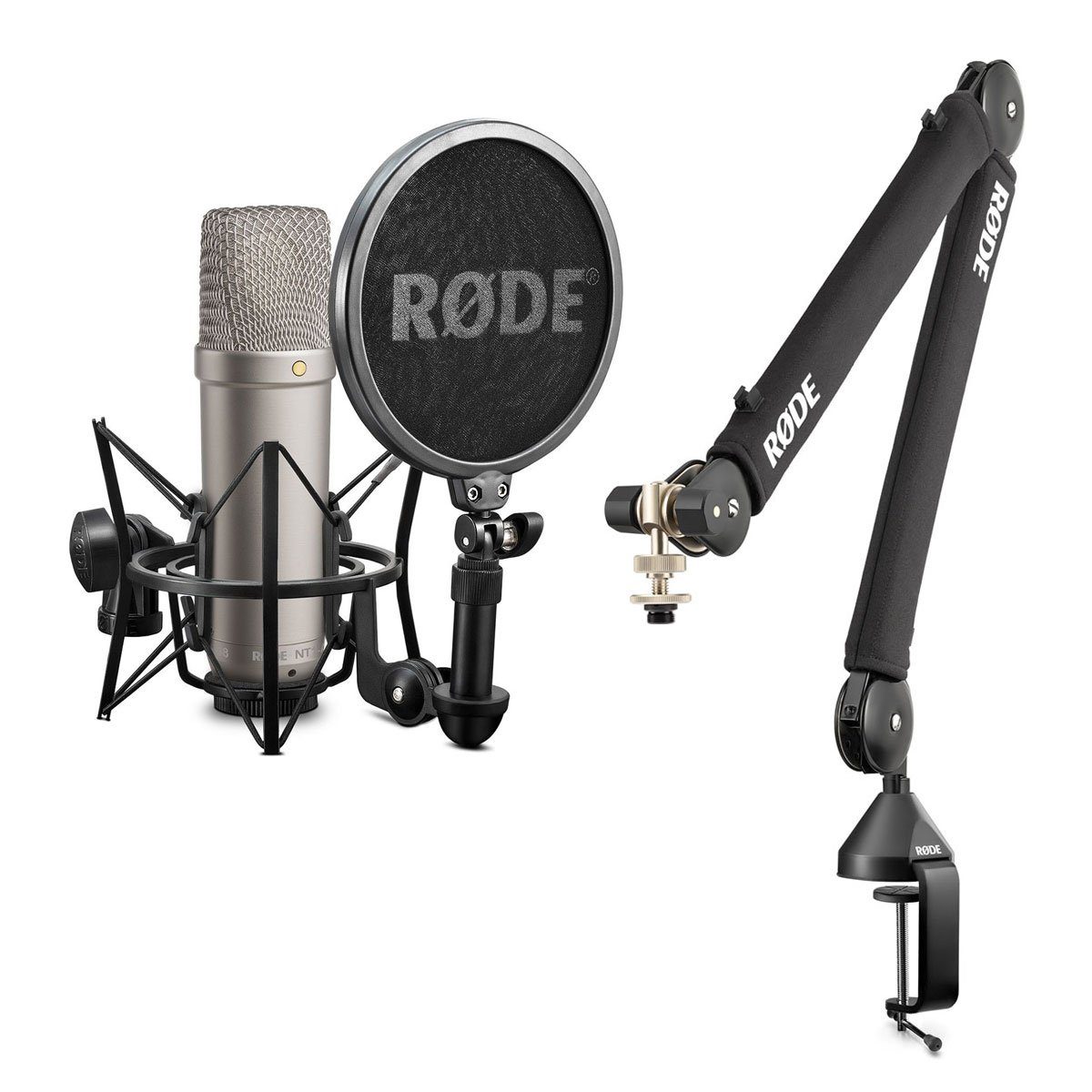 RODE Microphones Mikrofon Rode NT1-A Mikrofon-Set + PSA1+ Gelenkarm-Stativ