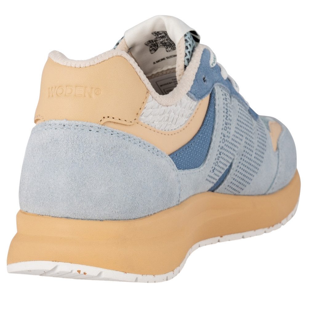 WODEN Rigmor Open Mesh (Veloursleder) hellblau/gelbraun Damen Sneaker
