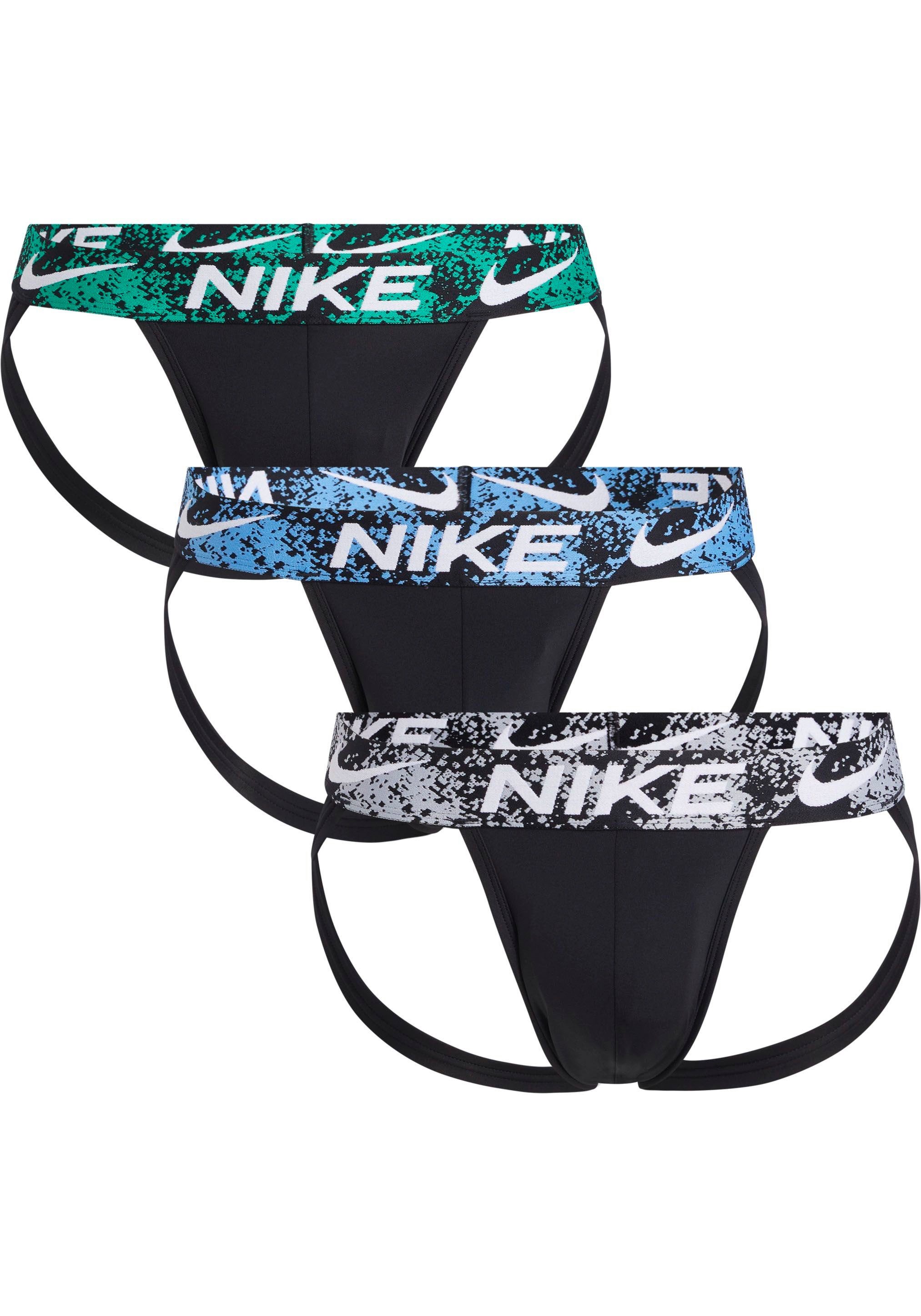 (3 3er-Pack) JOCK mit STRAP String Logo-Elastikbund Stück) NIKE (Packung, 3PK NIKE Underwear