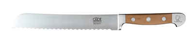Güde Messer Solingen Brotmesser Alpha Birne, Brotmesser 21 cm - CVM-Messerstahl - Griffschalen Birnenholz