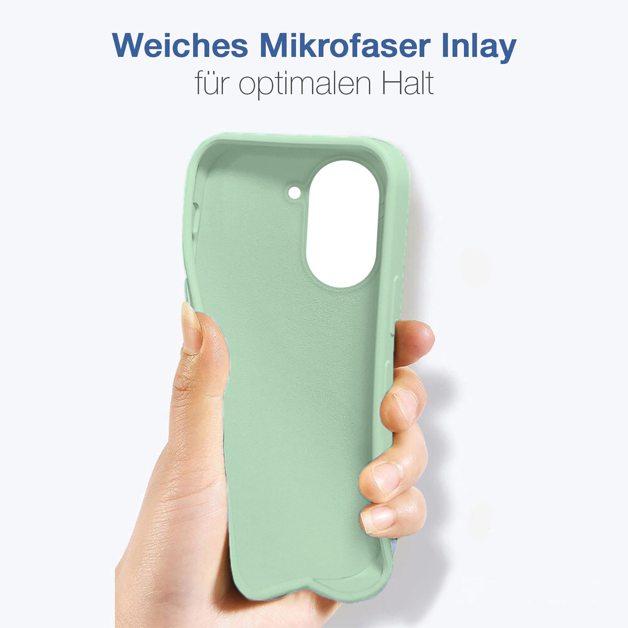 Tec-Expert Handyhülle SoftGrip Cover Hülle für Xiaomi Redmi A5 6.88 Zoll, 6.88", Handy Case Bumper integrierter Kameraschutz flexibel – Bild 2 von 5