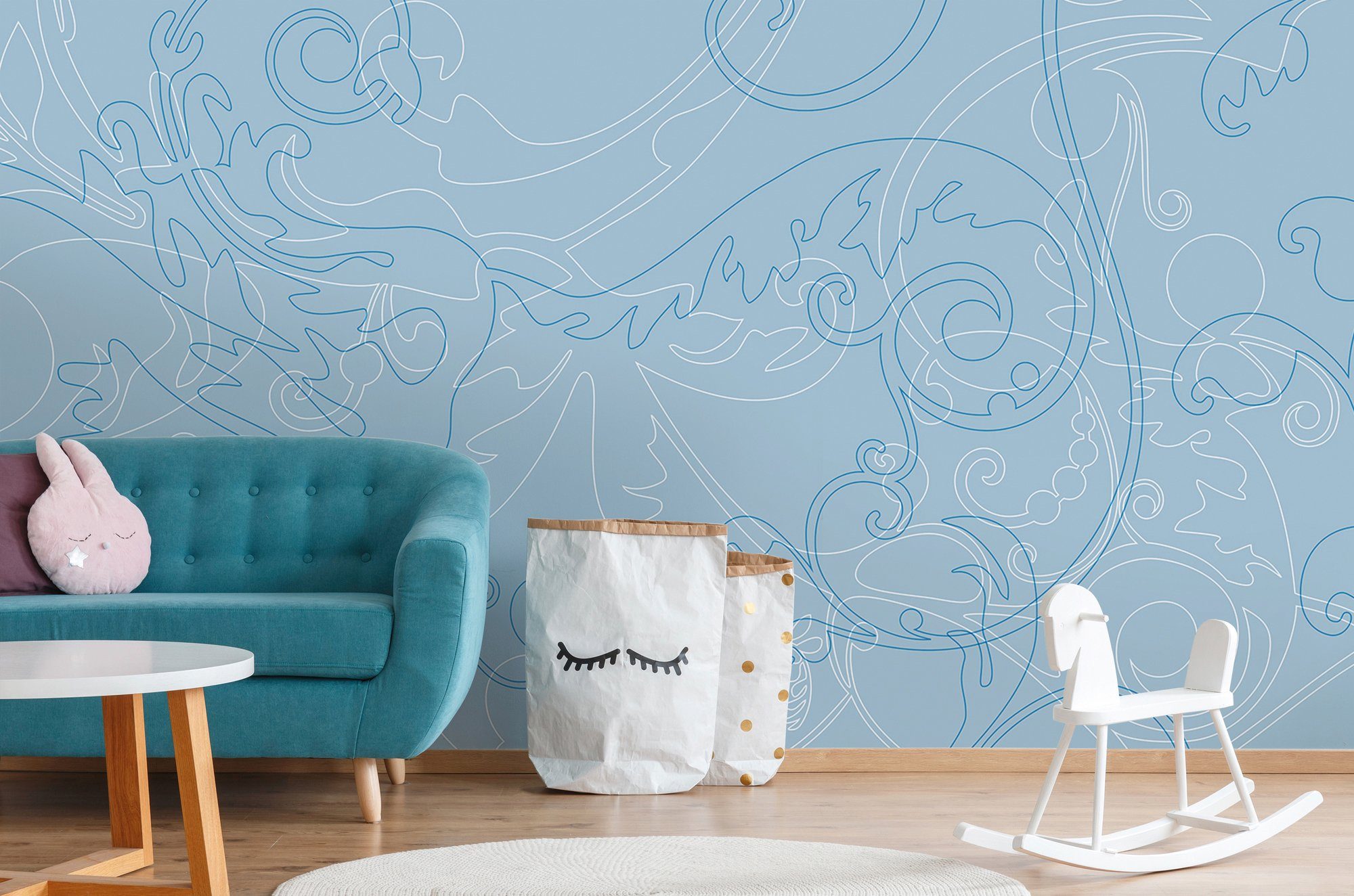 Architects Paper Fototapete Atelier 47 Ornament Art 4, glatt, Barock, (6 St), Vlies, Wand, Schräge, Decke