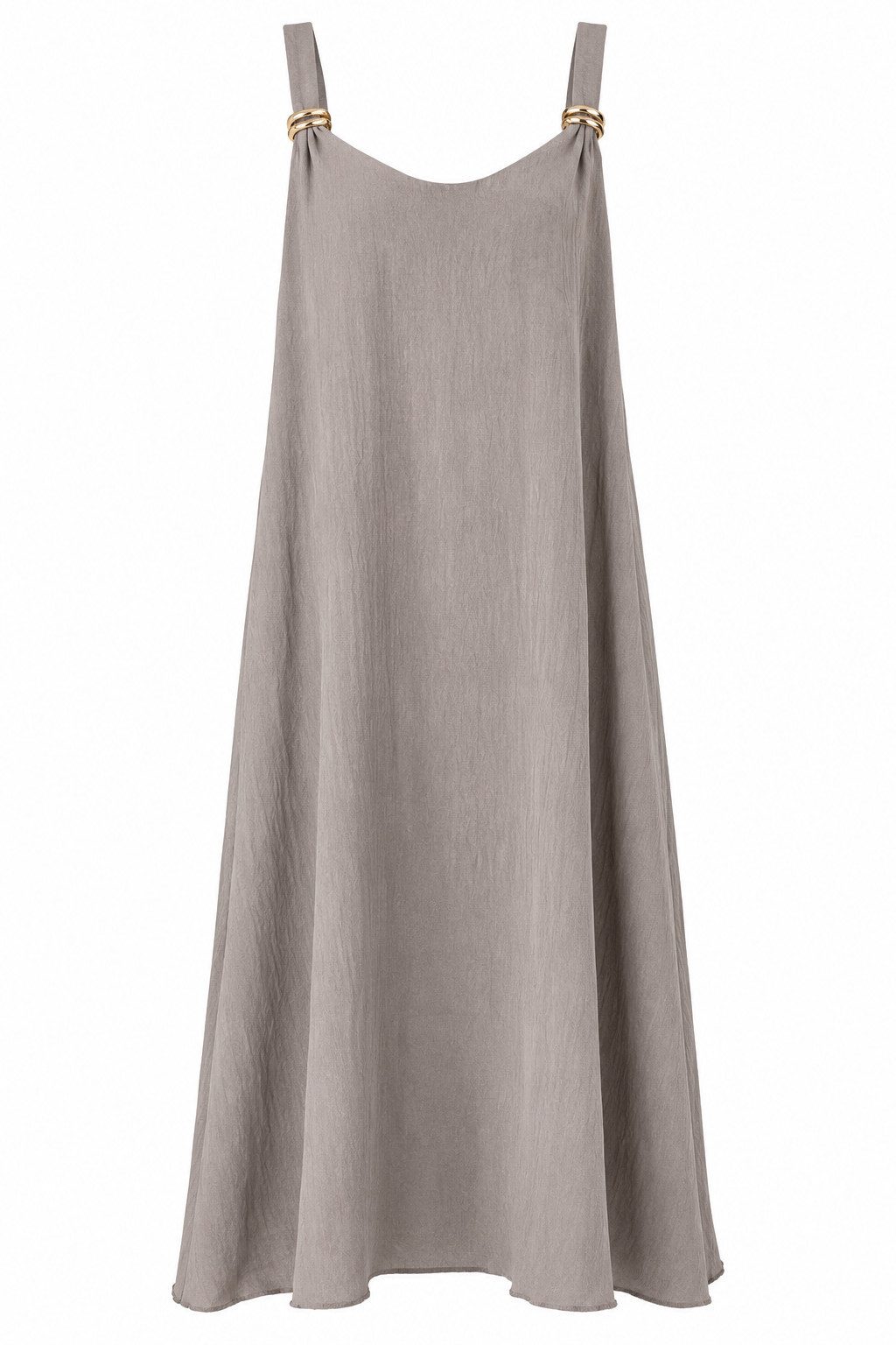 ITALY VIBES Sommerkleid - luftiges A-Linien Kleid mit Deko-Schließen - Damen Kleid ONE SIZE - passend für Größen M bis XL
