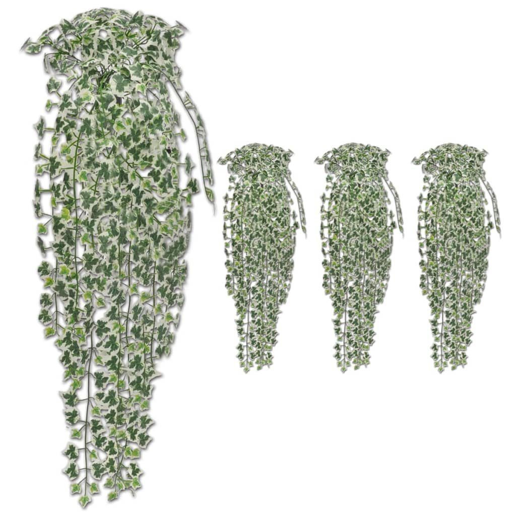 Kunstpflanze Künstliche Efeuranken 4 Stk. Mehrfarbig 90 cm, furnicato, Höhe 90 cm