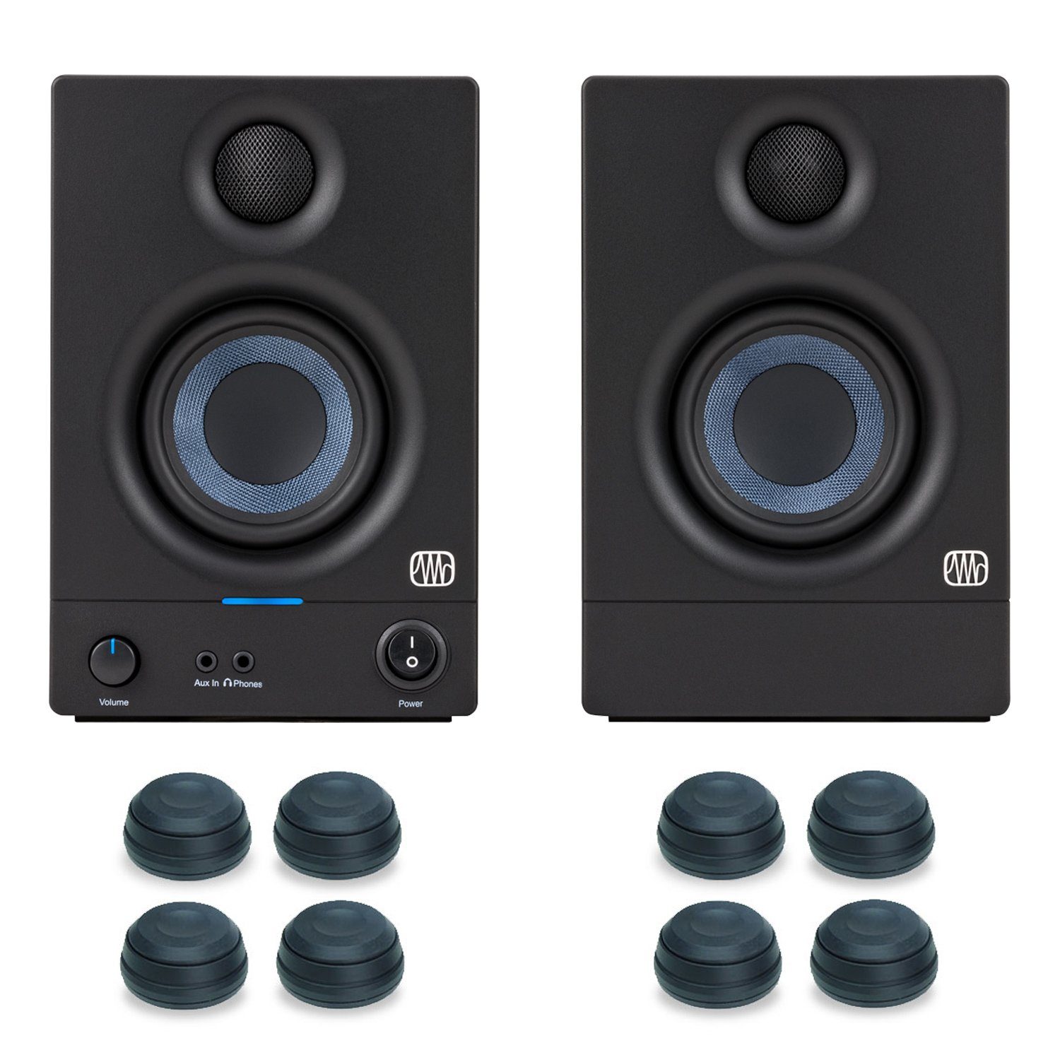 Presonus Presonus Eris 3.5 Boxen 2nd Gen mit Boxen-Füße PC-Lautsprecher 2nd Gen (1 Paar, 50 W, mit Boxen-Füße)
