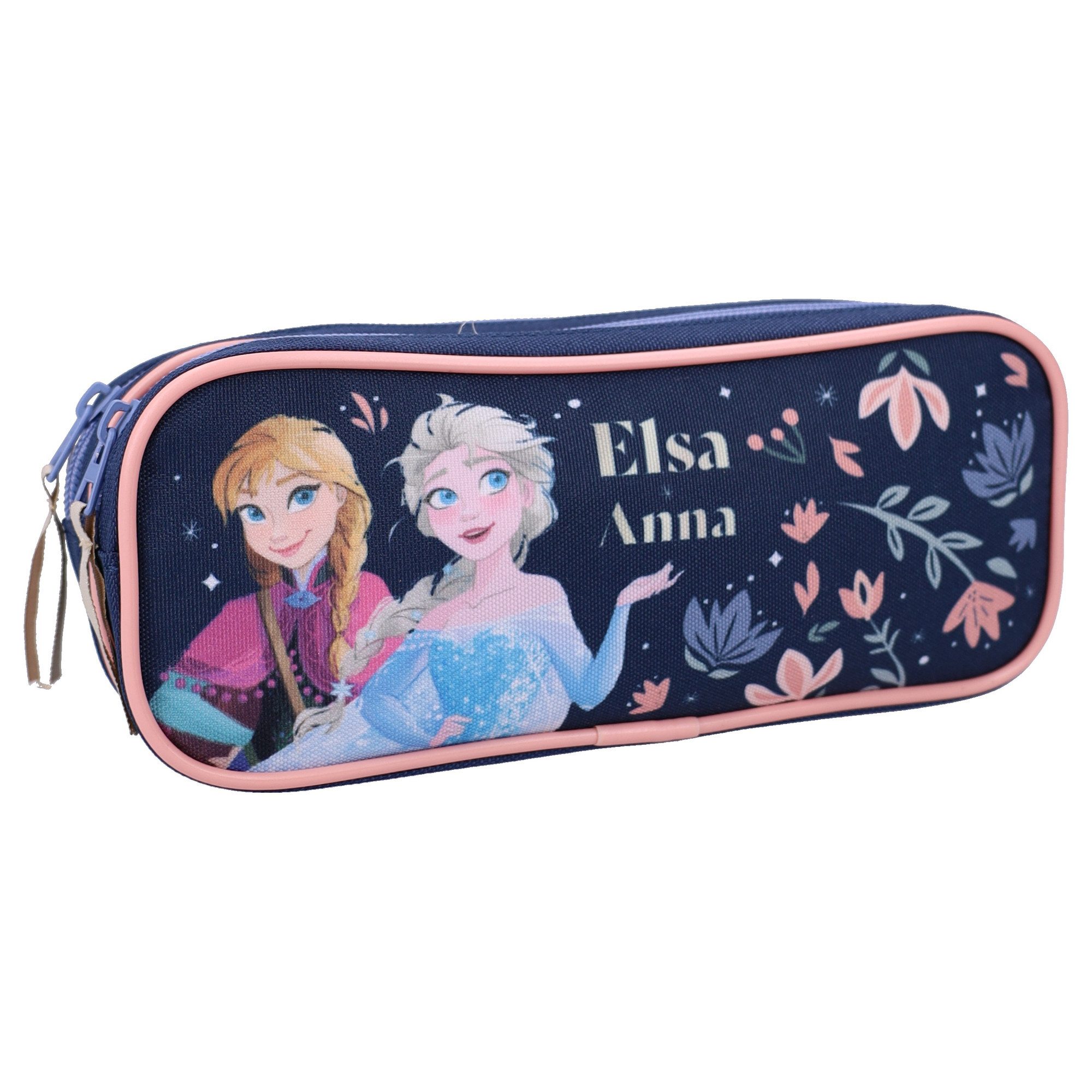 Disney Frozen Federmäppchen Kinder Stifteetui Schulzubehör Mäppchen Polyester, (Packung)