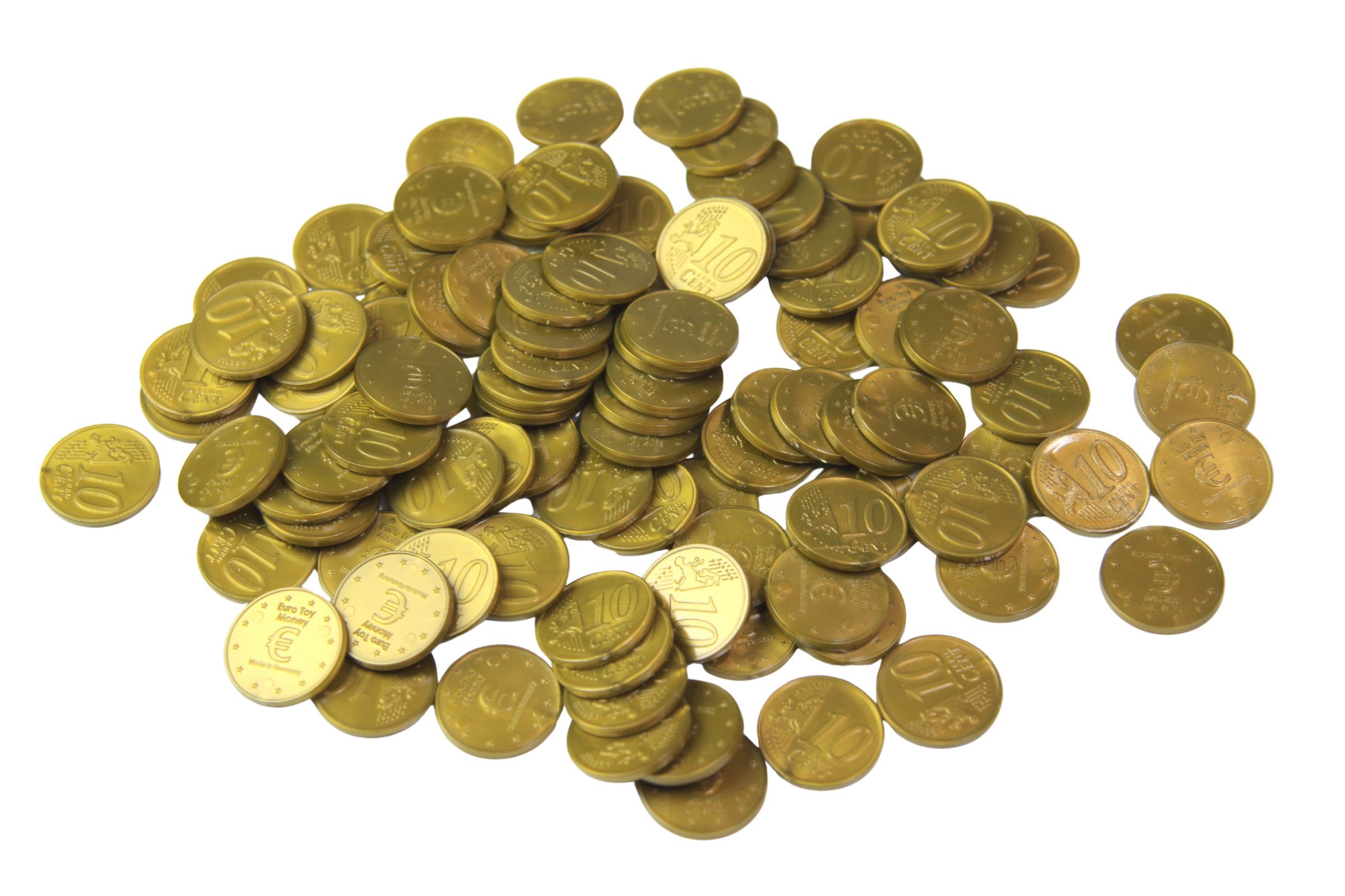 Wissner® aktiv lernen Lernspielzeug Euro-Spielgeld (100 Stück) Geld rechnen Kaufmannsladen, RE-Plastic®