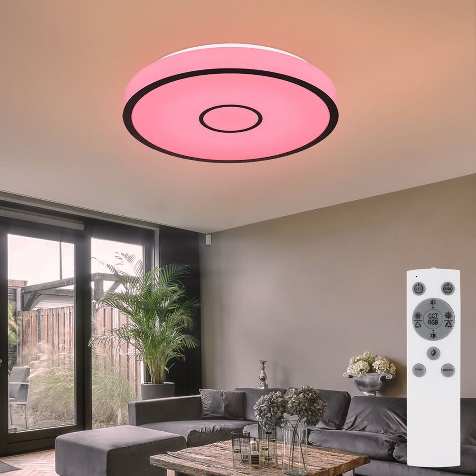 kompatibel LED Deckenleuchte mit IP44 Alexa Smart Smart und etc-shop Deckenleuchte, Home LED