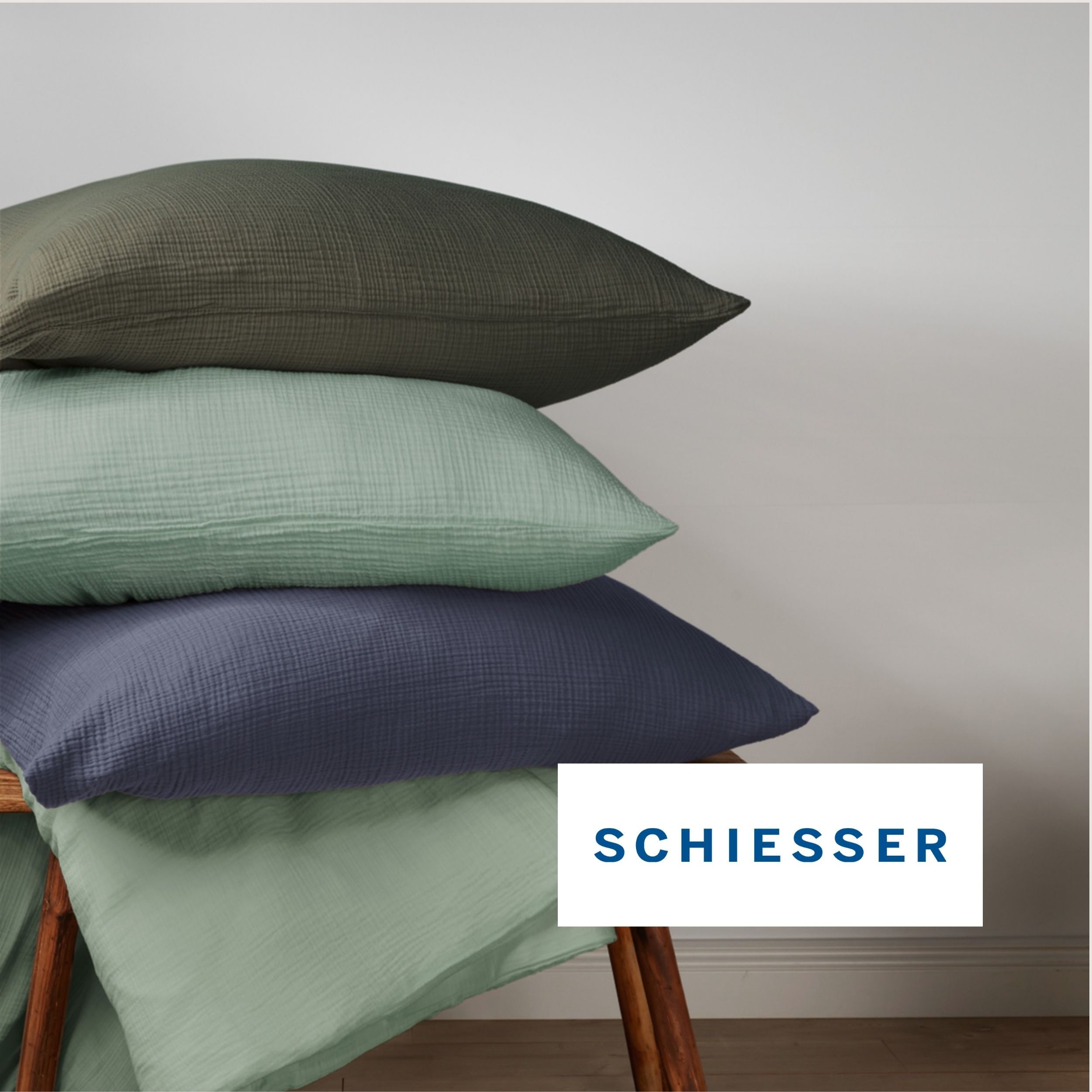 Schiesser Bettwäsche Molly aus supersofter Musselin-Qualität in gedeckten Farben, Musselin, 2 teilig, OEKO-TEX® MADE IN GREEN – Bild 4 von 5