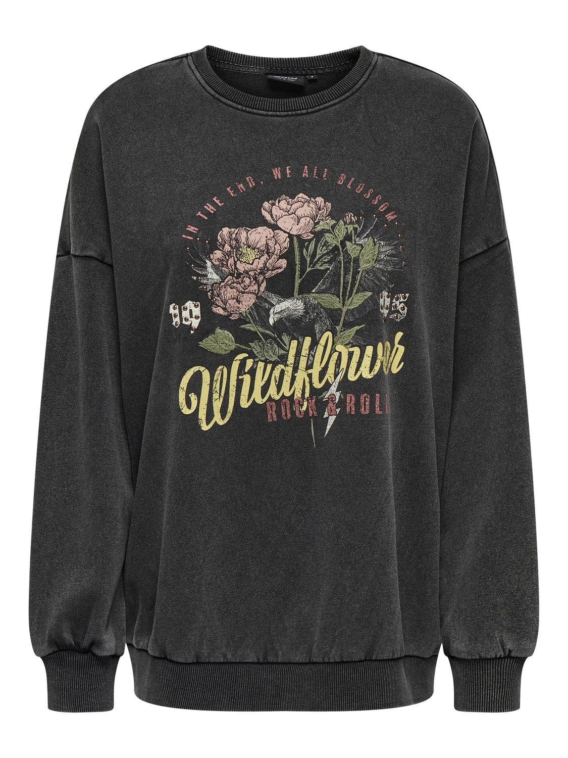 Sweatshirt ONLLUCINDA L/S OVERSIZE WILD O-NECK SWT