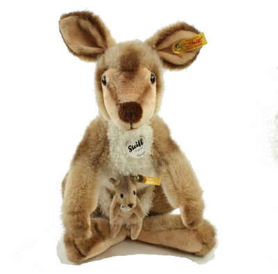 Steiff Kuscheltier Kango Känguru mit Baby 40 cm stehend 064623