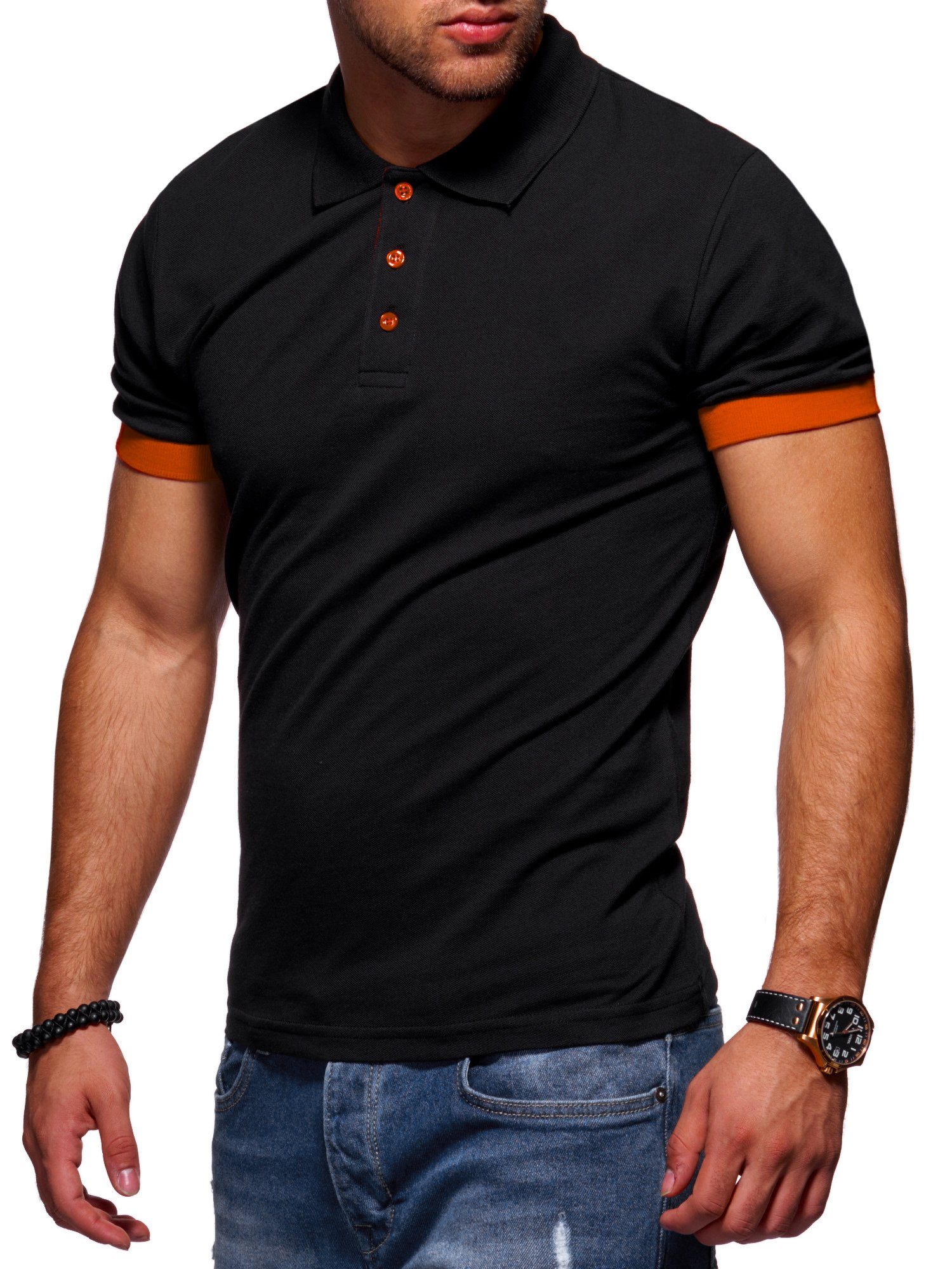 Style-Division Poloshirt für Herren in Piqué-Qualität günstig online kaufen