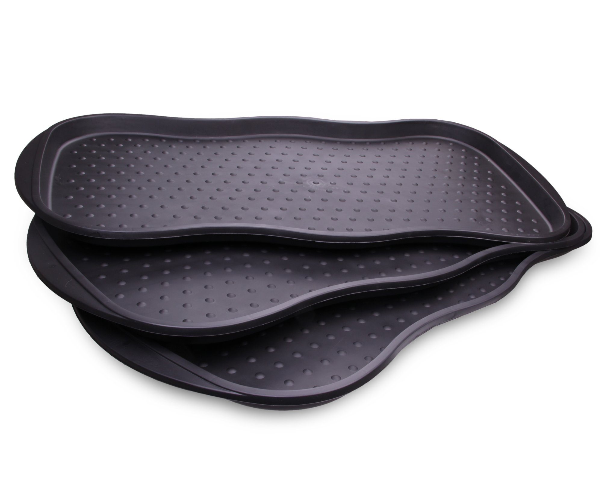ONDIS24 Schuhabtropfschale Schuhabtropfschale Set Schuhablage Universalablage (3-tlg), 76 x 38 cm Kofferraumwanne