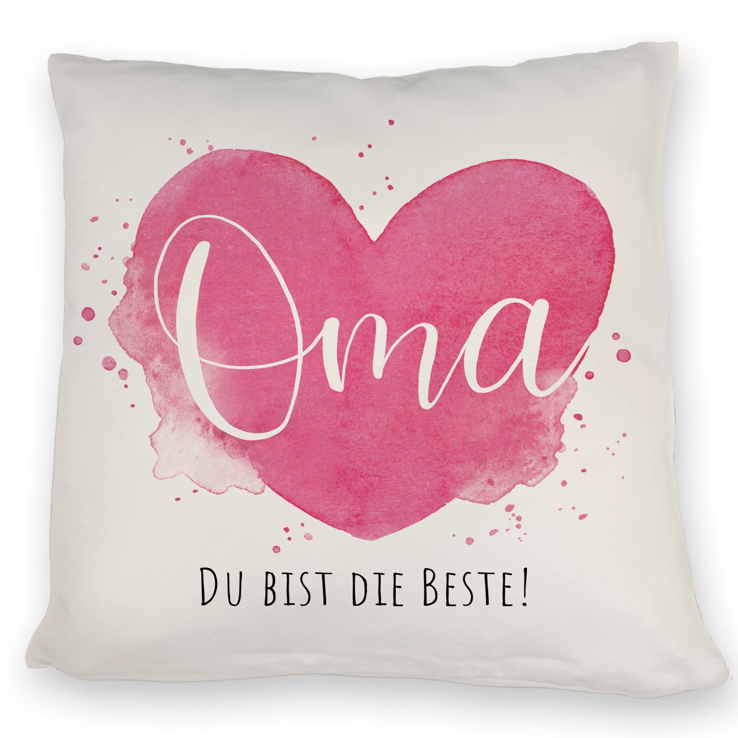 speecheese Dekokissen Beste Oma Kissen mit Spruch Oma Du bist die Beste