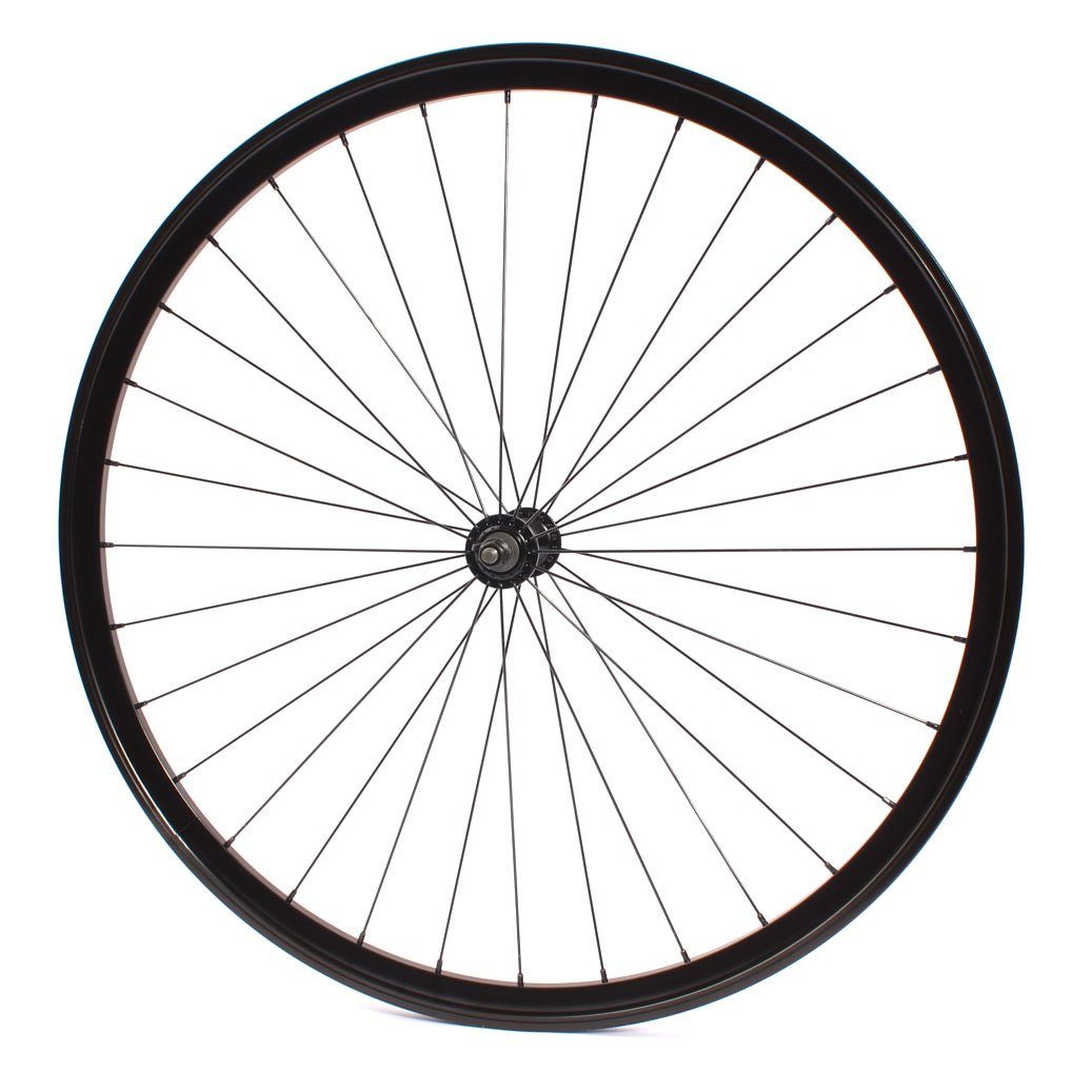 Fahrrad-Laufrad KHE Fixie Laufrad vorne 700c 28“ Zoll Doppelkammer schwarz