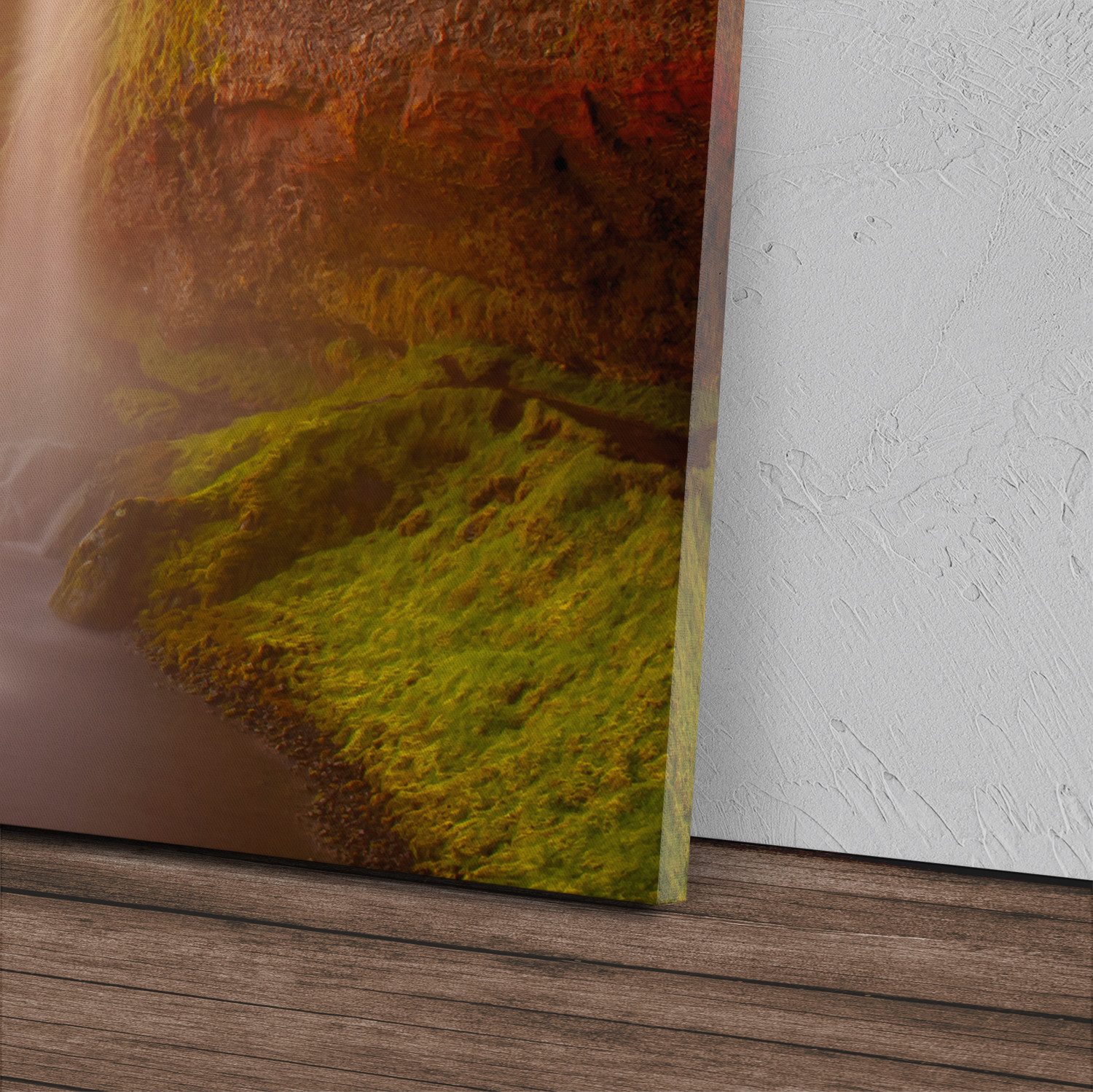 Sinus Art Leinwandbild Kunstdruck Bilder 120x60cm Wasserfall Island Seljala günstig online kaufen