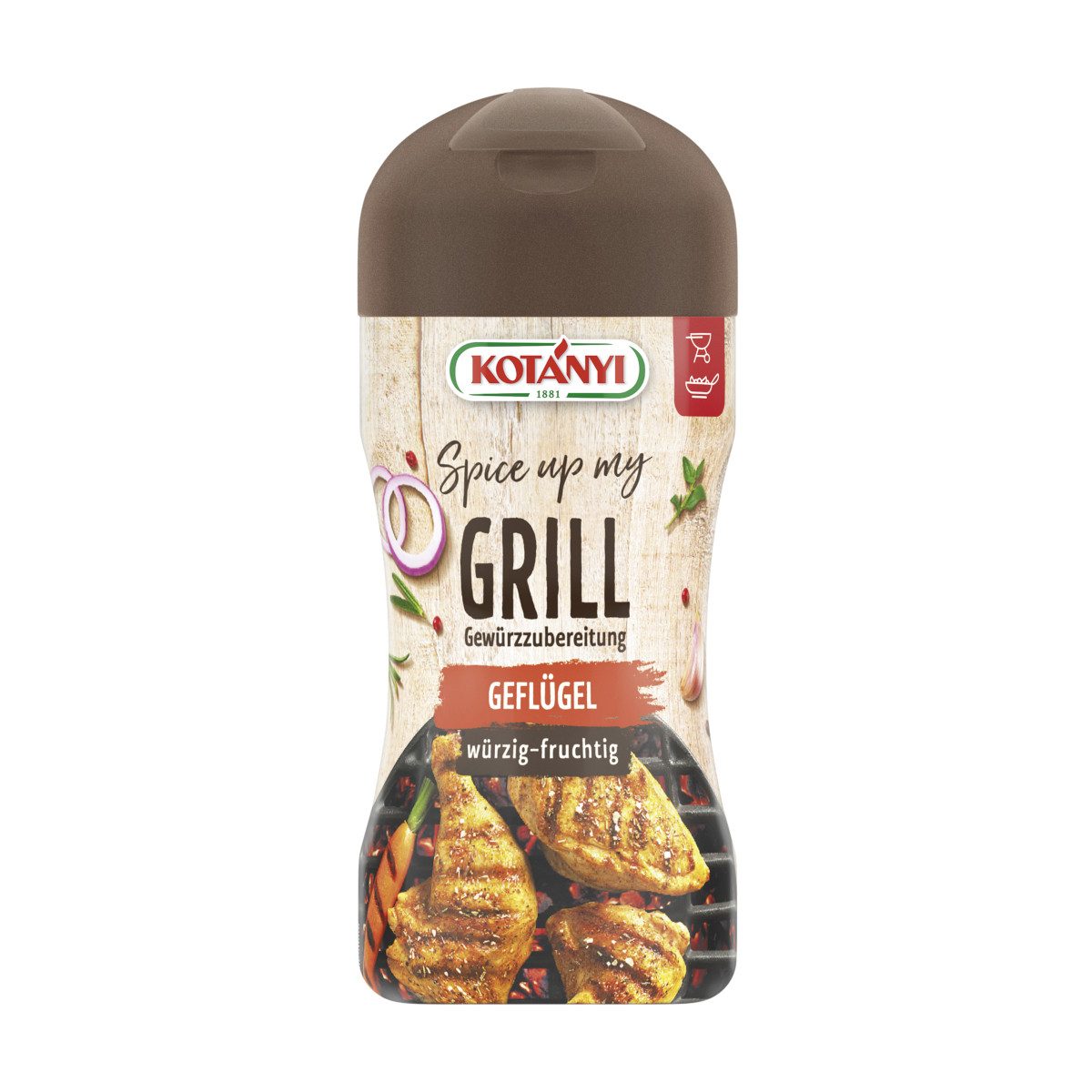 KOTANYI Gewürz, Kotanyi Spice up my Grill Geflügel würzig fruchtig Streudose 100g