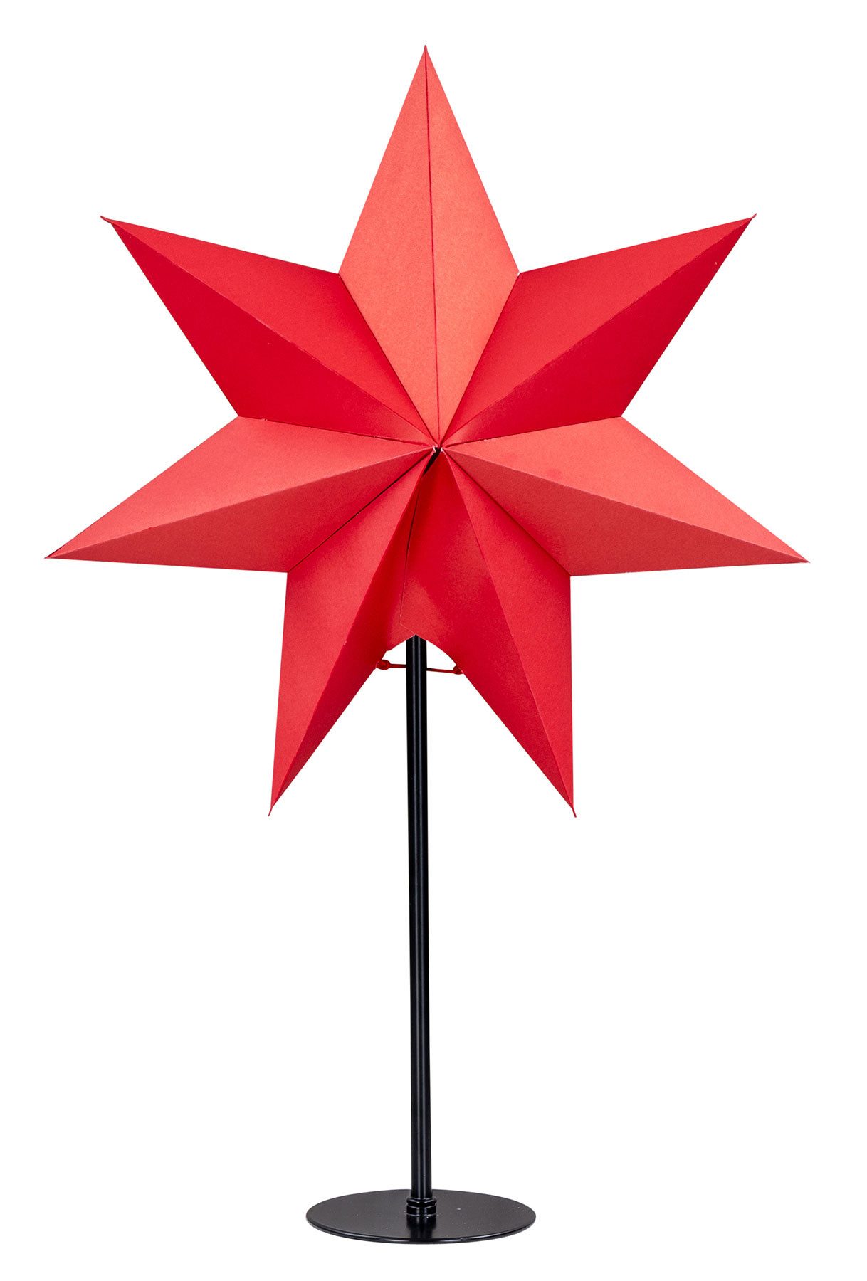 Levandeo® LED Stern, LED Stern Rot H50cm mit Standfuß Weihnachten Leuchtste günstig online kaufen