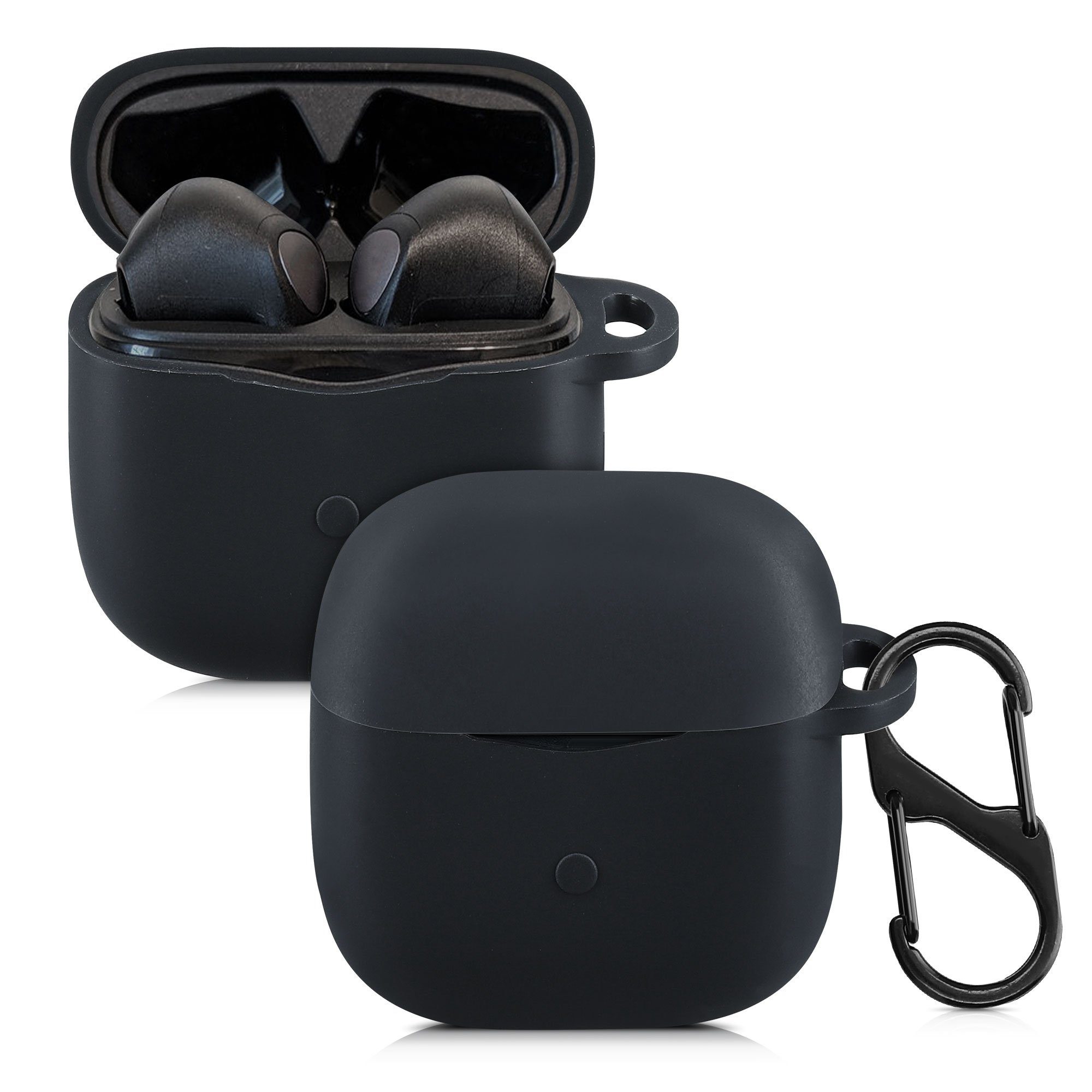 kwmobile Kopfhörer-Schutzhülle Hülle für SoundPEATS Air 3, Silikon  Schutzhülle Etui Case Cover für In-Ear Headphones
