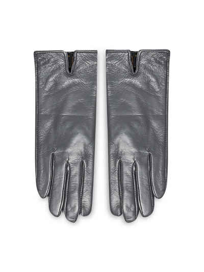 Semiline Lederhandschuhe Damenhandschuhe P8201 Grau