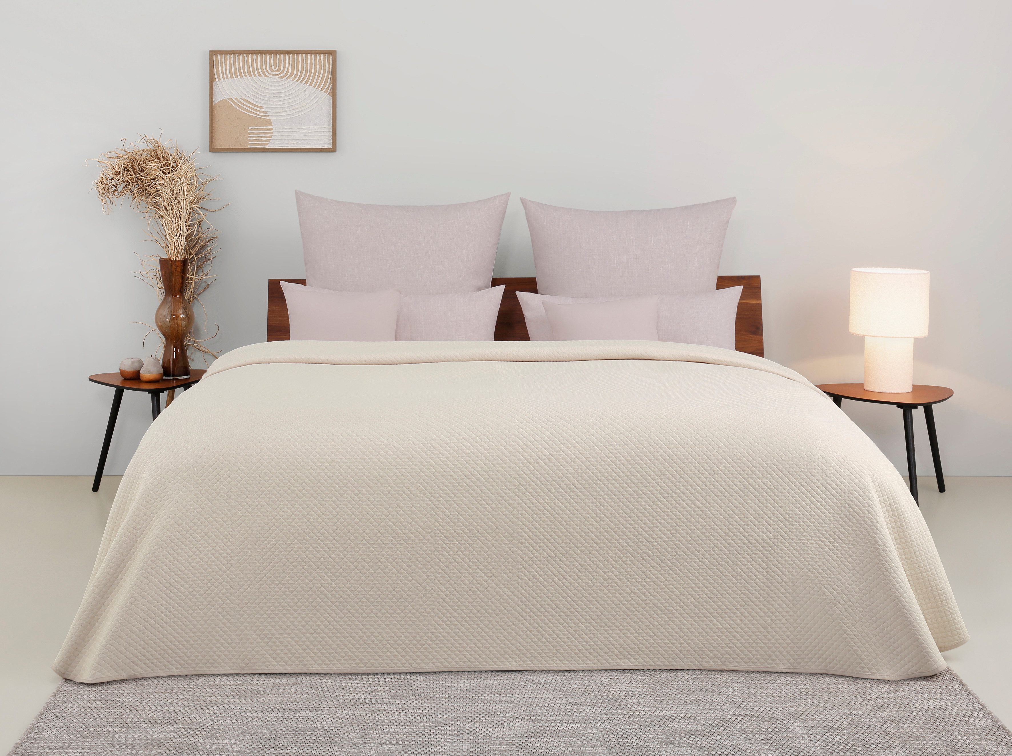 OTTO home Tagesdecke Annika gesteppte Tagesdecke, aus 50% recyceltem Polyester, und 50% Baumwolle, ab Größe 140x210 cm