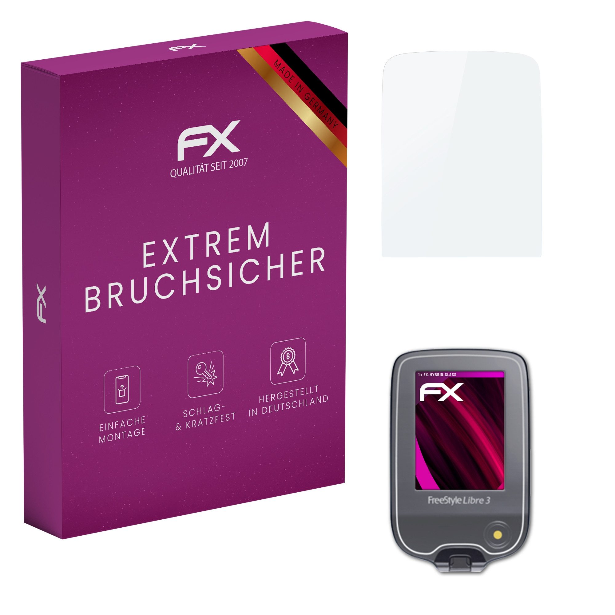 Schutzfolie Panzerglasfolie für FreeStyle Libre 3