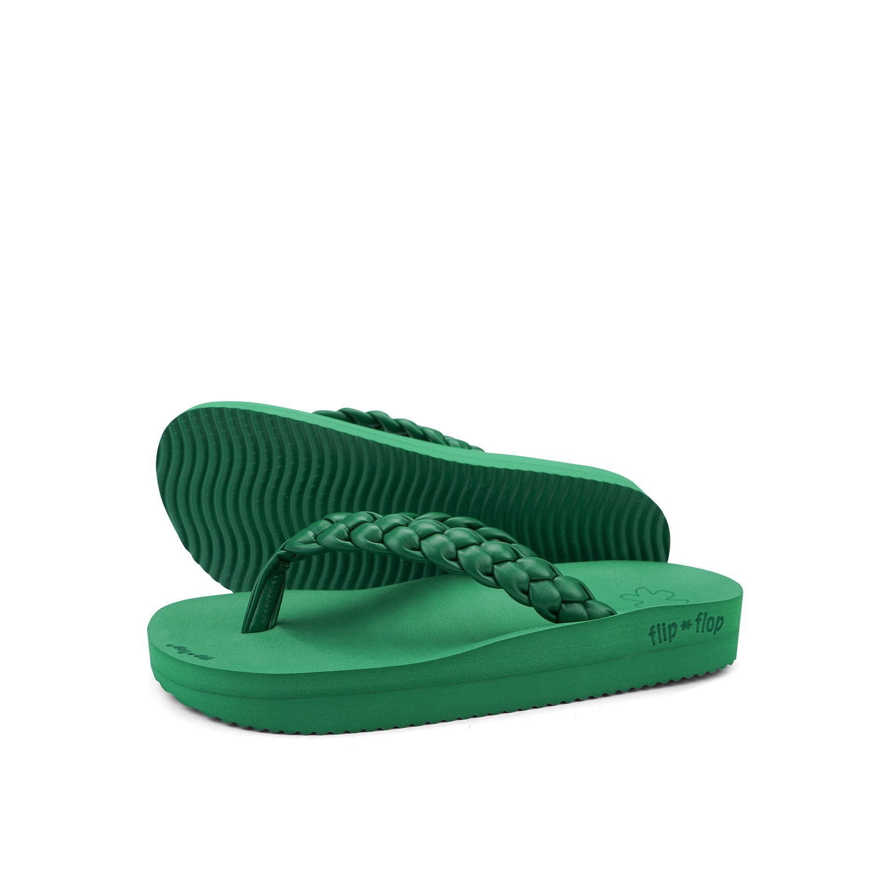 Flip Flop wedgy*weave Zehentrenner smaragdgrün | Zehentrenner