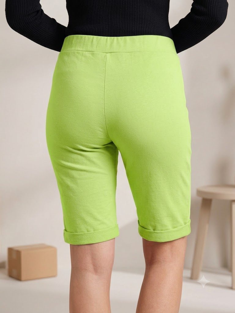 simaranda Bermudas Damen Sweat Bermuda 27 40-44 Apfelgrün