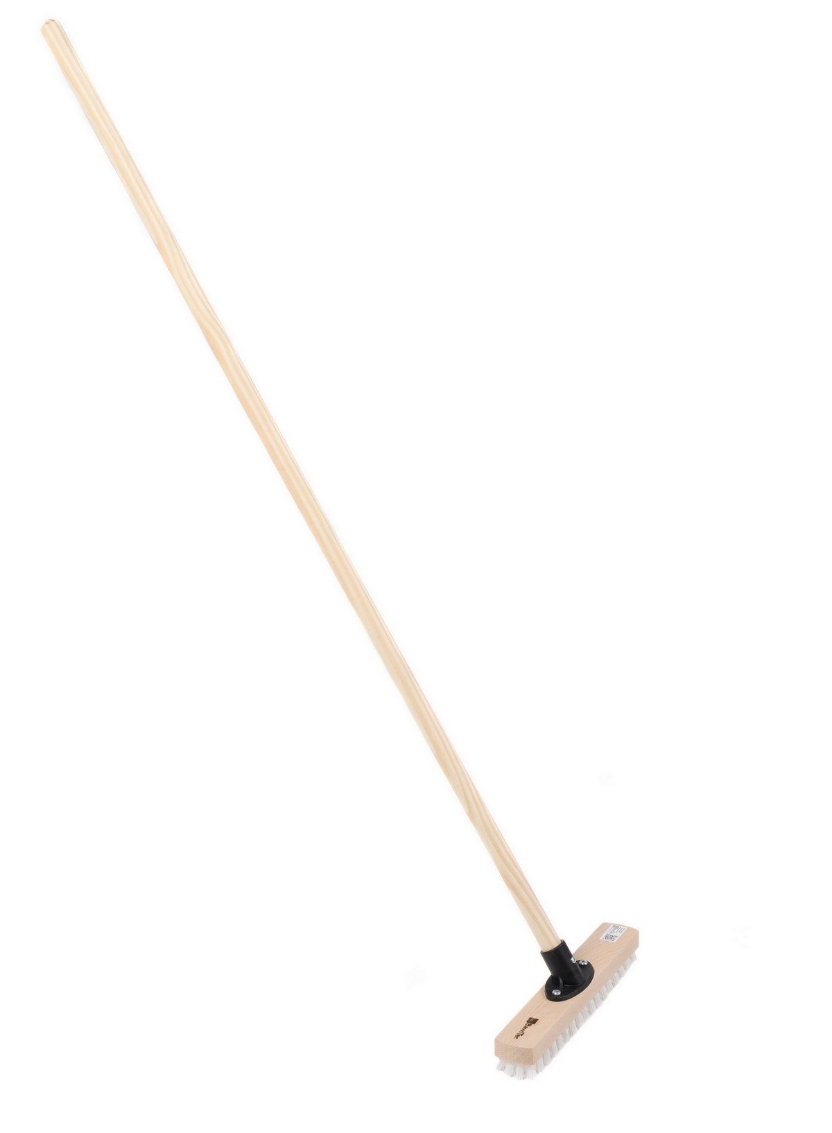 BawiTec Reinigungsbürste Wischer Schrubber 30cm mit Stiel 120cm Bodenschrubber Schrubberbürste, Innenbereich, Aussenbereich