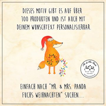 Mr. & Mrs. Panda Sporttasche Fuchs Weihnachten - Transparent - Geschenk, Füchse, Stoffbeutel, Beut (1-tlg), Design trifft Funktion