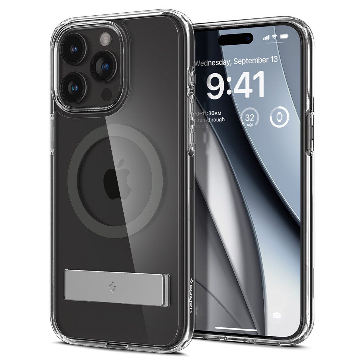 Spigen Backcover Spigen Ultra Hybrid S MagSafe Back Cover Apple iPhone 15 Pro - Graphit