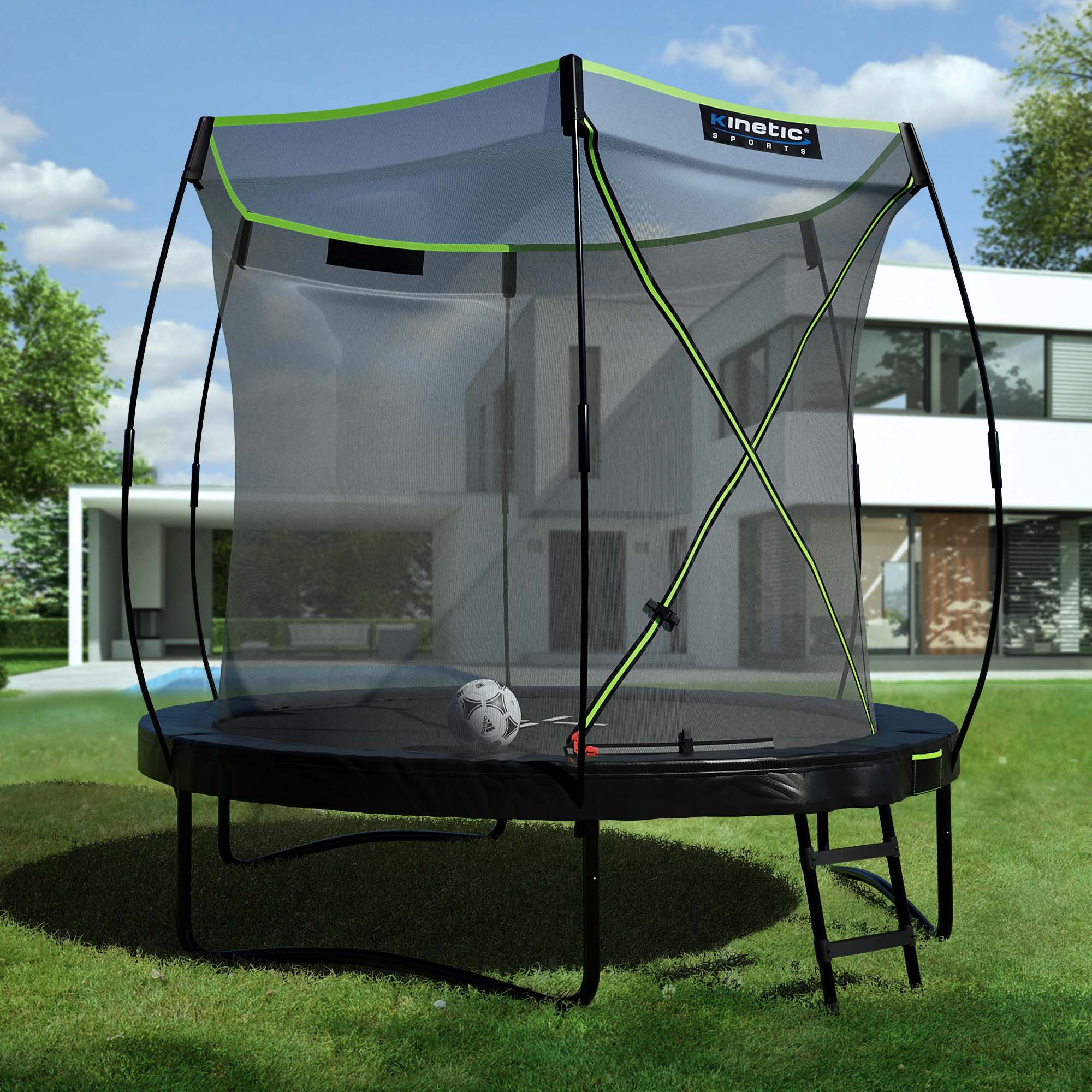 Kinetic Sports Trampolinnetz, KINETIC SPORTS Trampolin Sicherheitsnetz Ultimate Pro 244/305/366/427