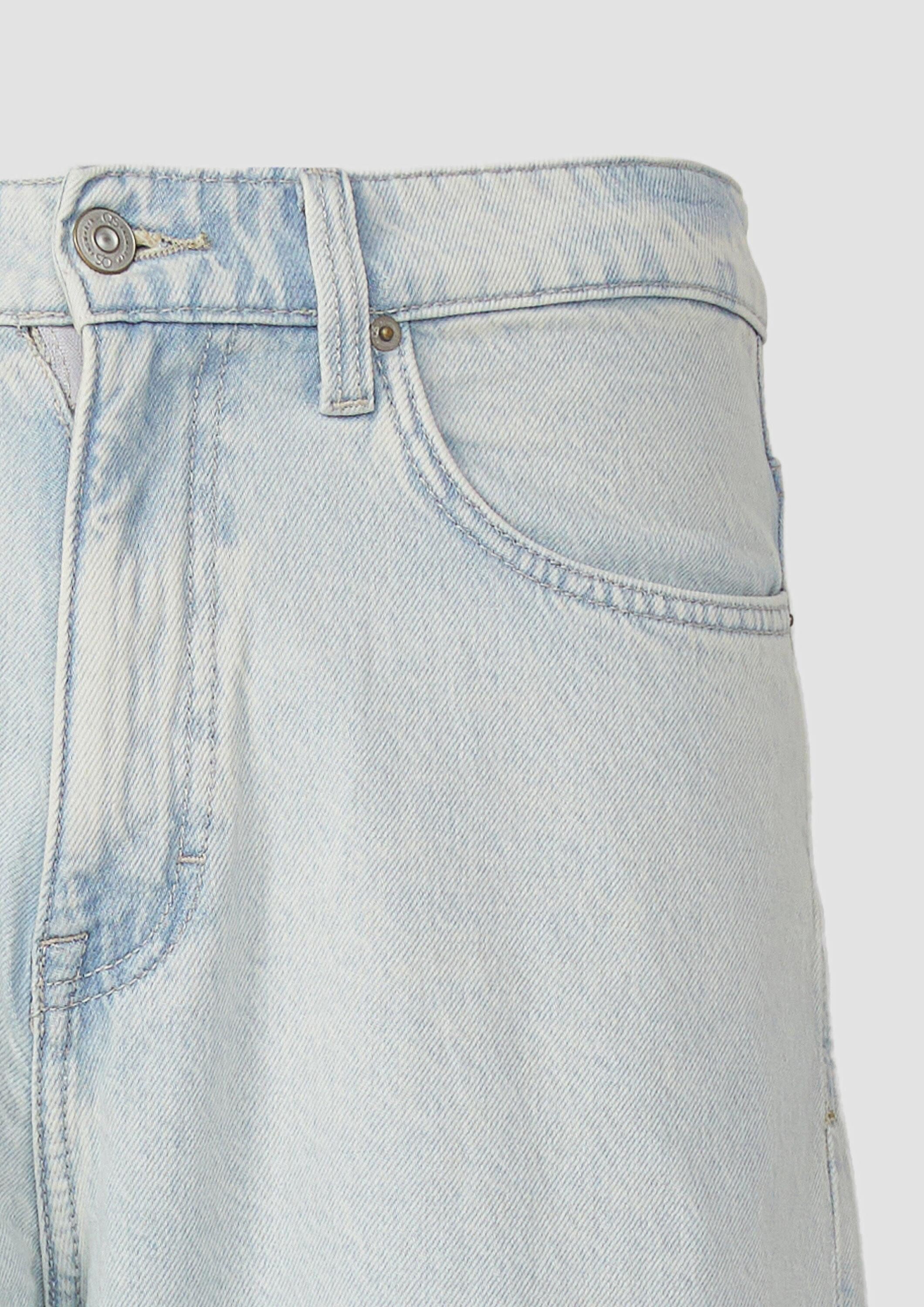 QS Jeansshorts Jeans-Bermuda Jeans-Shorts / Loose Fit / Mid Rise