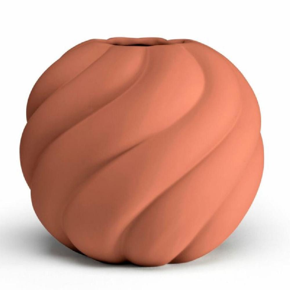 Cooee Design Dekovase Cooee Design Vase Twist Ball Vase Brick Red (20 cm)