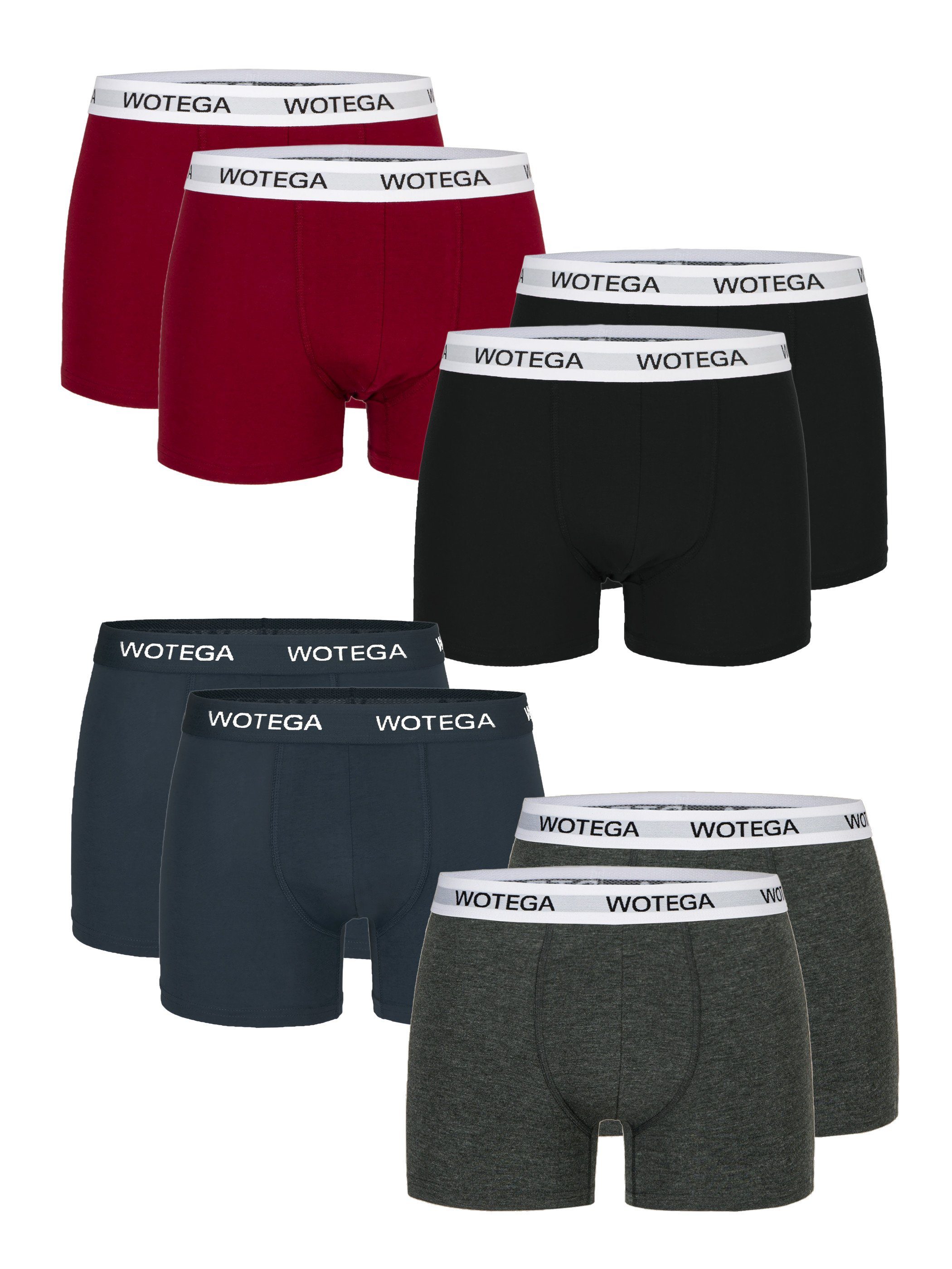 WOTEGA Boxershorts Joe (Spar-Set, 8er-Pack) moderne Baumwoll Unterhosen exklusiv im 8er Pack