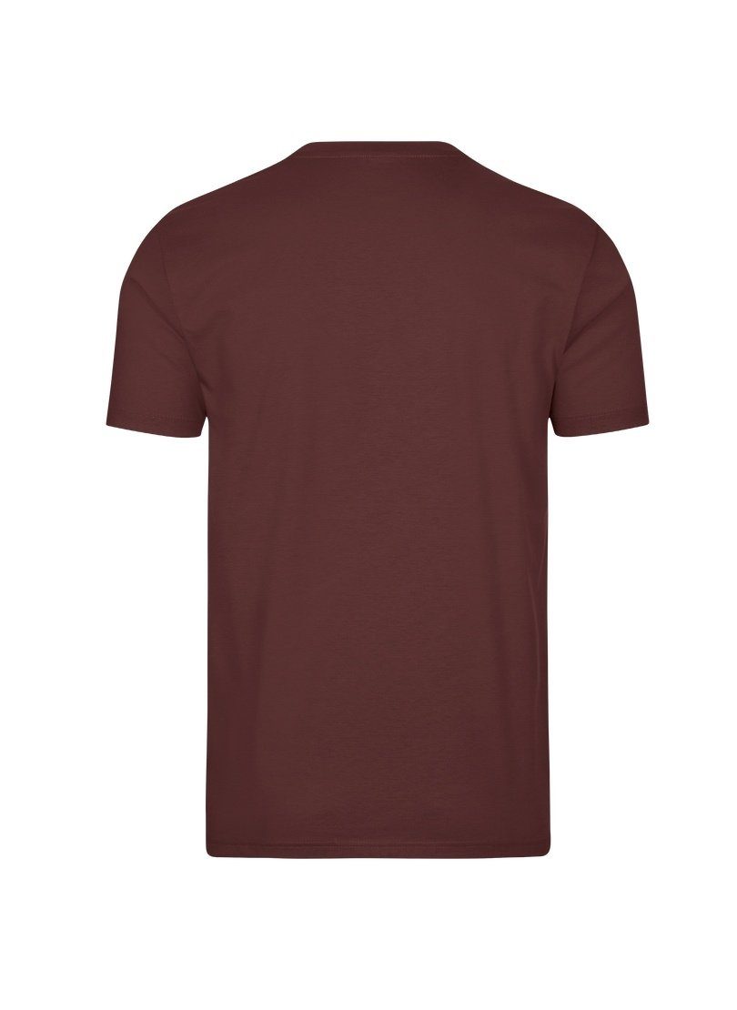 Trigema T-Shirt Baumwolle TRIGEMA kastanie DELUXE T-Shirt