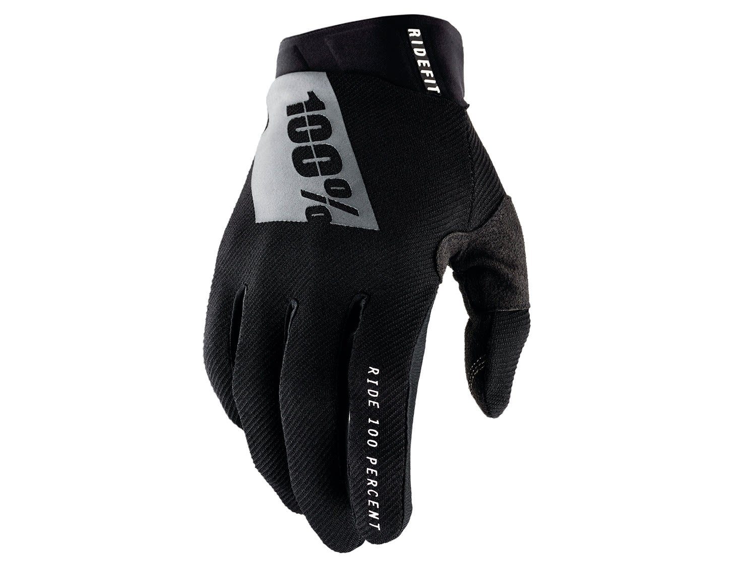 100% 100% Gloves Fleecehandschuhe White - Black Ridefit Accessoires