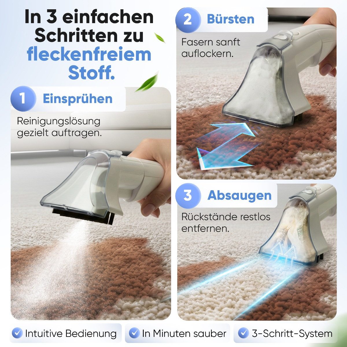 ProfiCare Nass-Trocken-Sauger PC-PTR 3153, Polsterreiniger, Waschsauger, f. Teppich & Polster