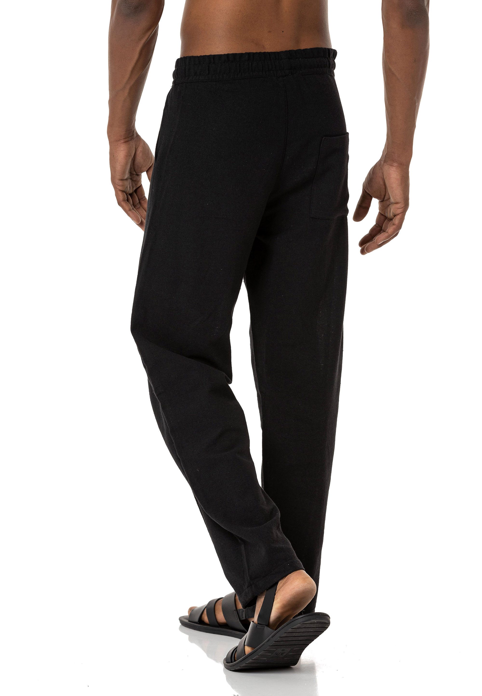 RedBridge Schlupfhose mit Bundfalten - Leinenhose mit elegantem Look
