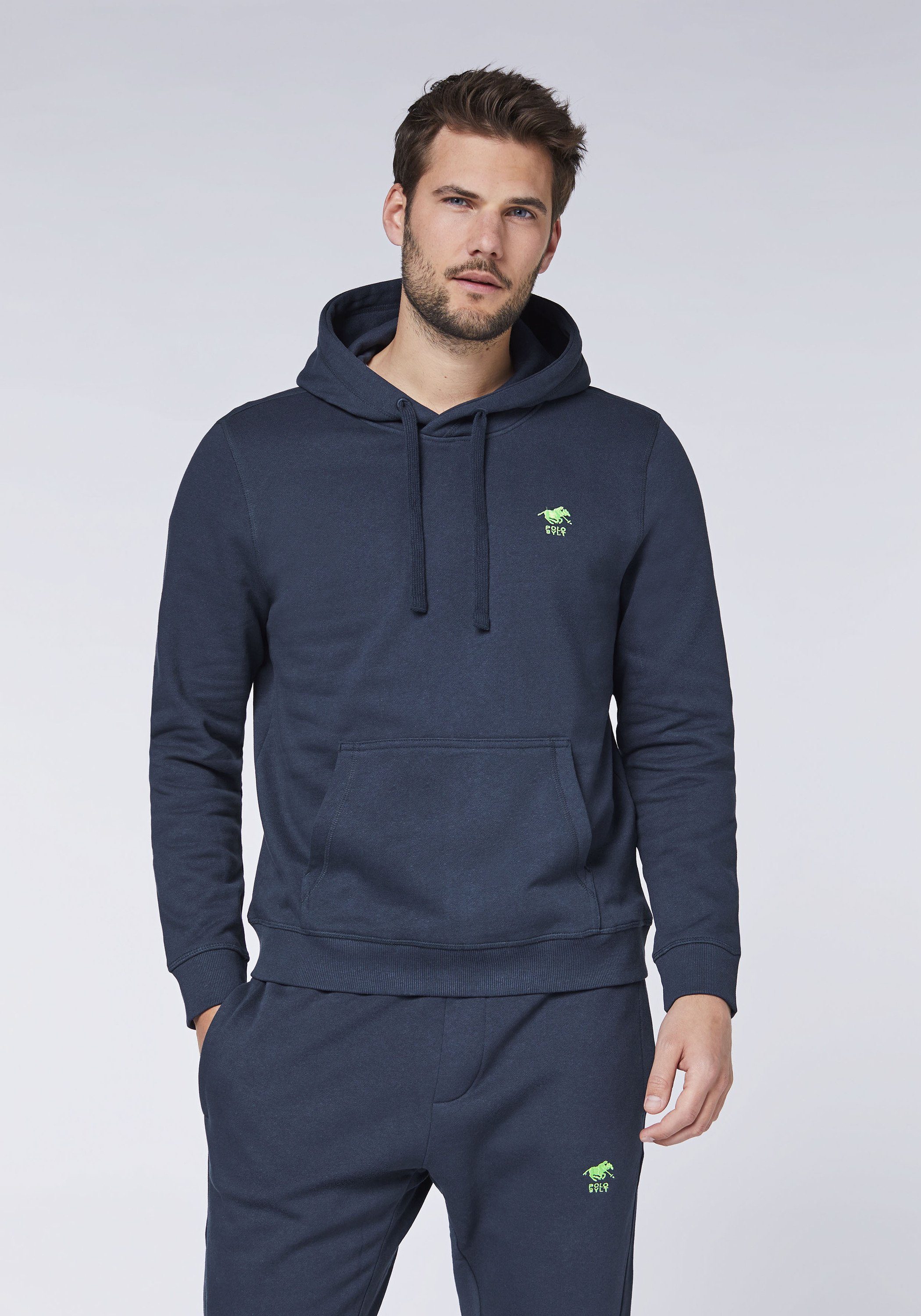 Polo Sylt Kapuzensweatshirt mit gesticktem Label-Symbol